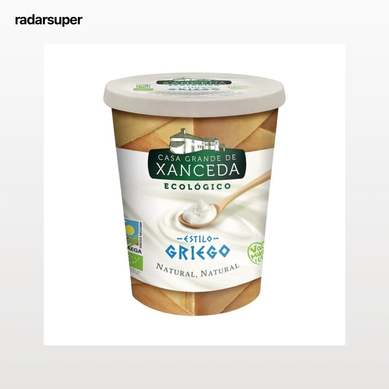 CASA GRANDE DE XANCEDA Yogur estilo Griego natural ecológico XANCEDA 400 g.