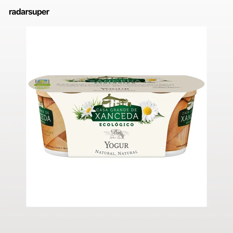 CASA GRANDE DE XANCEDA Yogur natural ecológico XANCEDO pack 2x125 gr,