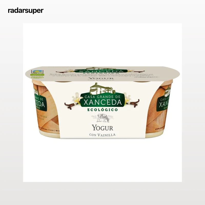 CASA GRANDE DE XANCEDA Yogur vainilla ecológico 2 uds. de 125 gr,