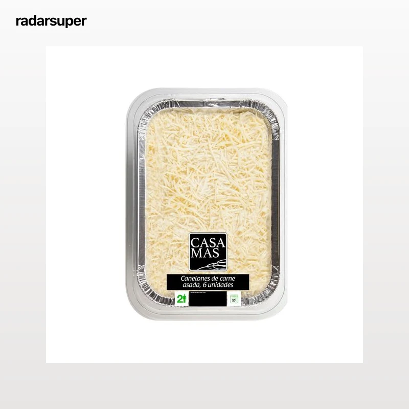 CASA MAS Canelones caseros de carne, listos para calentar y comer CASA MAS 700 g.