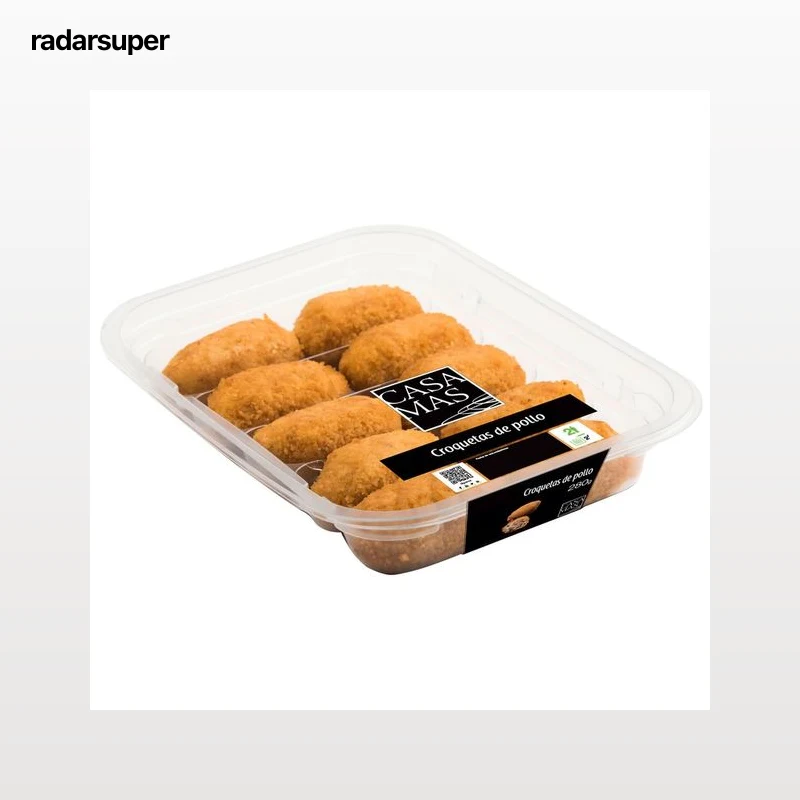 CASA MAS Croquetas de pollo, listas para calentar y comer CASA MAS 280 g.