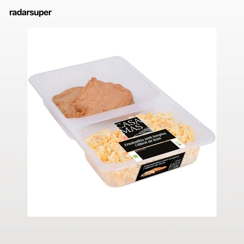 CASA MAS Ensaladilla rusa con atún + libritos de lomo de cerdo rellenos de queso 320 g.