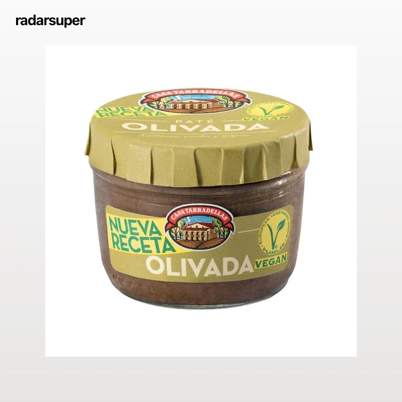 CASA TARRADELLAS Paté de aceitunas negras (olivada) frasco de 125 g.
