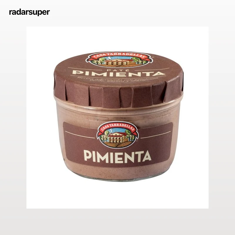 CASA TARRADELLAS Paté de hígado de cerdo a la pimienta frasco de 125 g.