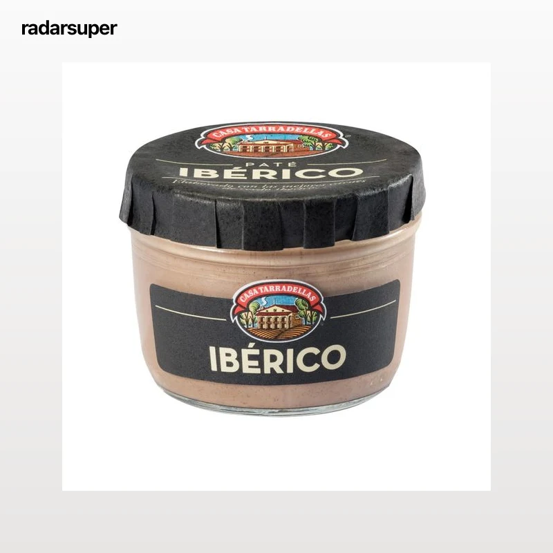 CASA TARRADELLAS Paté de hígado de cerdo Ibérico frasco de 125 g.