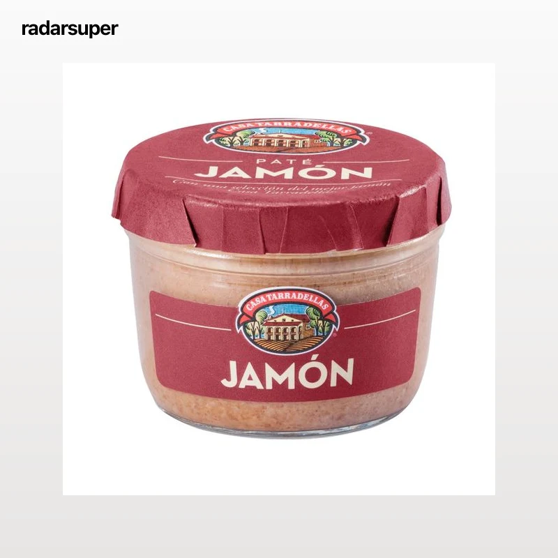 CASA TARRADELLAS Paté de jamón frasco de 125 g.