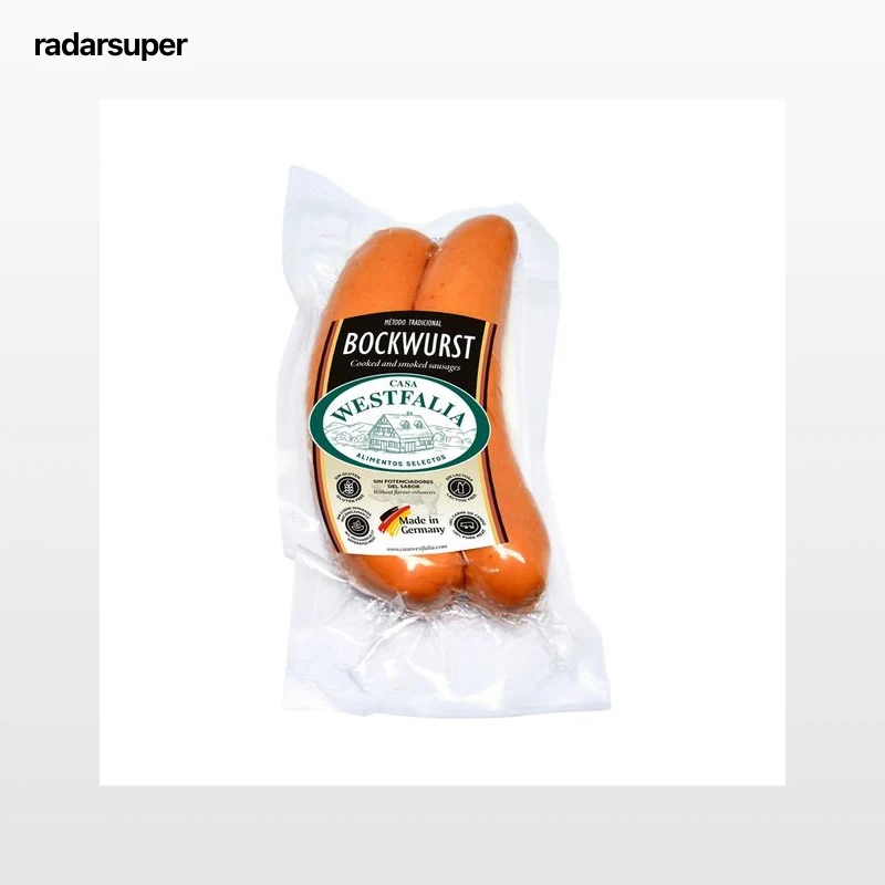 CASA WESTFALIA Salchichas cocidas alemanas tipo Bockwurst 2 x 90 g.