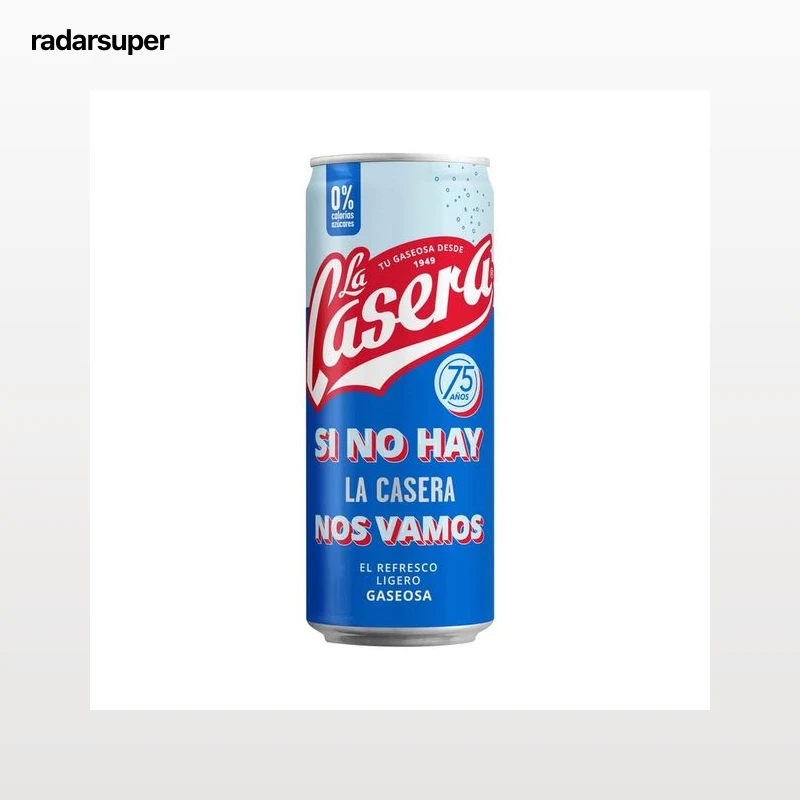 LA CASERA Gaseosoa lata de 33 cl.