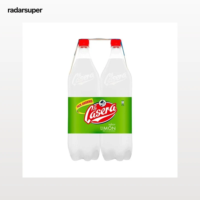LA CASERA Refresco de limón pack de 2 botellas de 1,5 litros