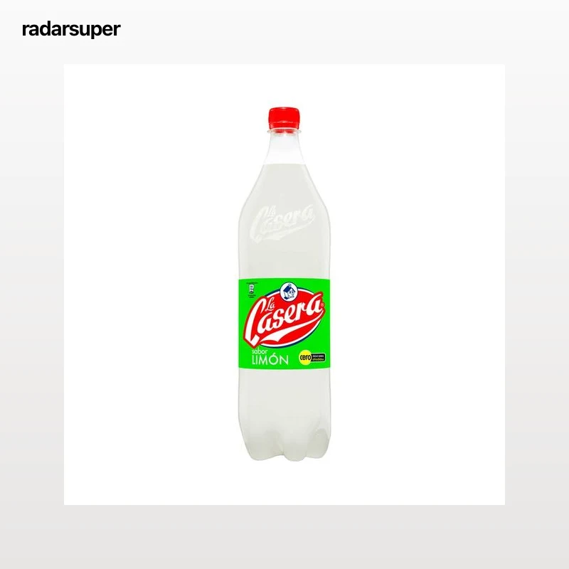 LA CASERA Refresco de limón sin azúcares añadidos botella 1 l.
