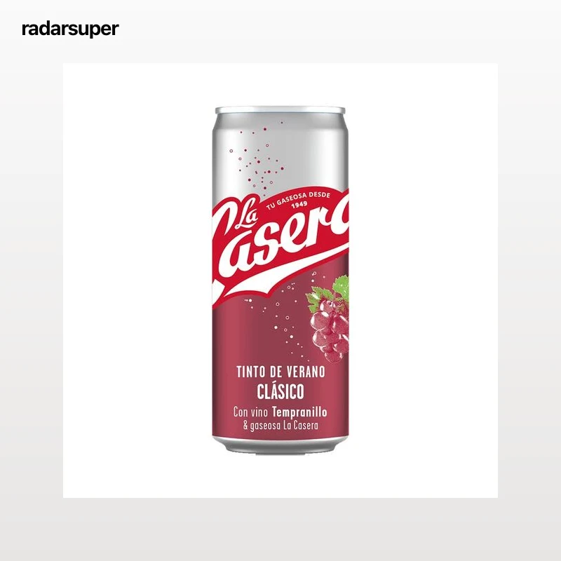 LA CASERA Tinto de verano clásico (con gaseosa La Casera) LA CASERA lata de 33 cl.