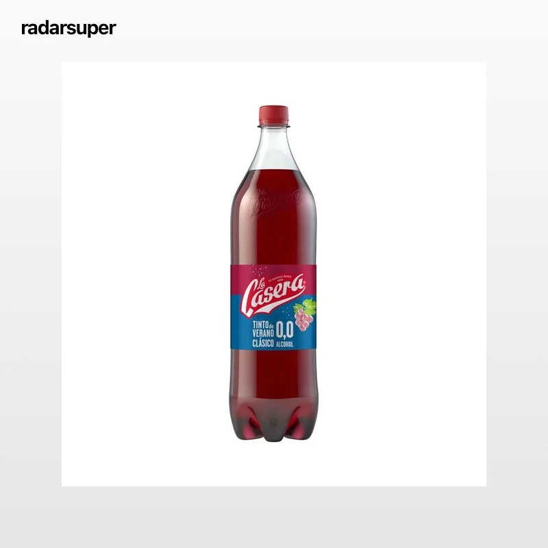 LA CASERA Tinto de verano original, con gaseosa La casera y 0,0% alcohol LA CASERA botella de 1,5 l.