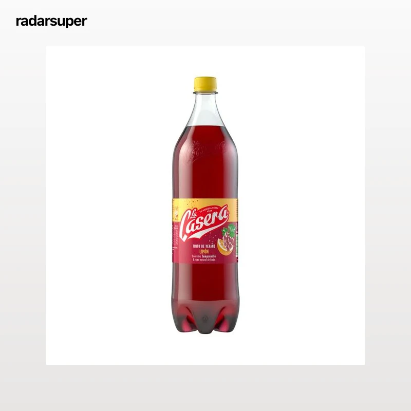 LA CASERA Tinto de verano con zumo natural de limón LA CASERA botella de 1,5 l.