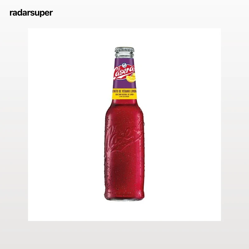 LA CASERA Tinto de verano con zumo natural de limón LA CASERA botellín de 33 cl.