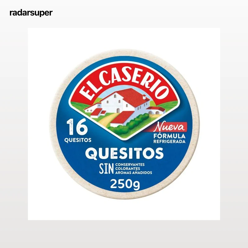 EL CASERÍO Queso en porciones 16 quesitos EL CASERIO 250 g.