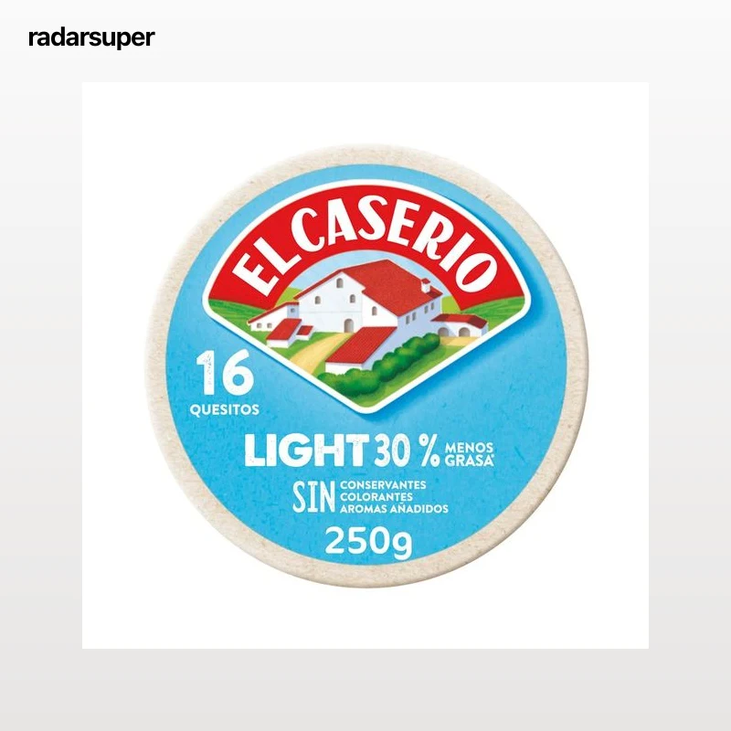 EL CASERÍO Queso en porciones light 16 quesitos EL CASERIO 250 g.