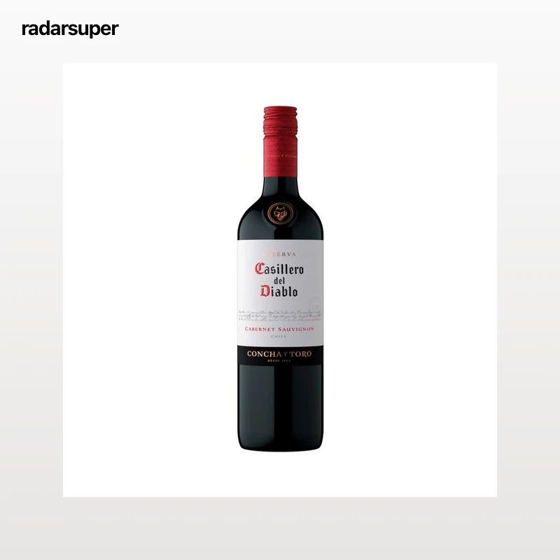 CASILLERO DEL DIABLO Vino tinto reserva elaborado en Chile botella 75 cl.