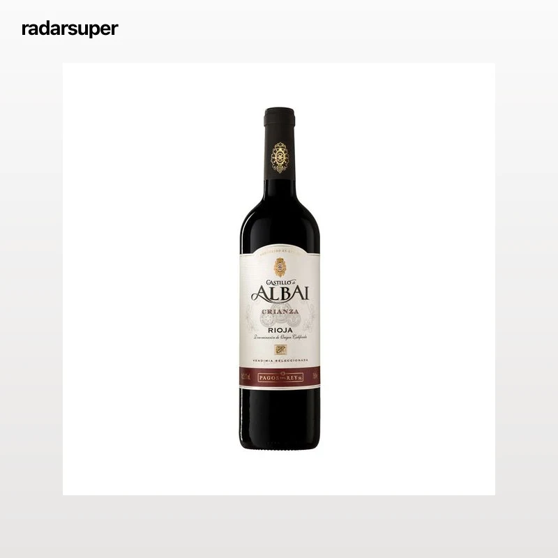 CASTILLO DE ALBAI Vendimia seleccionada Vino tinto crianza con D.O. Ca. Rioja botella 75 cl.