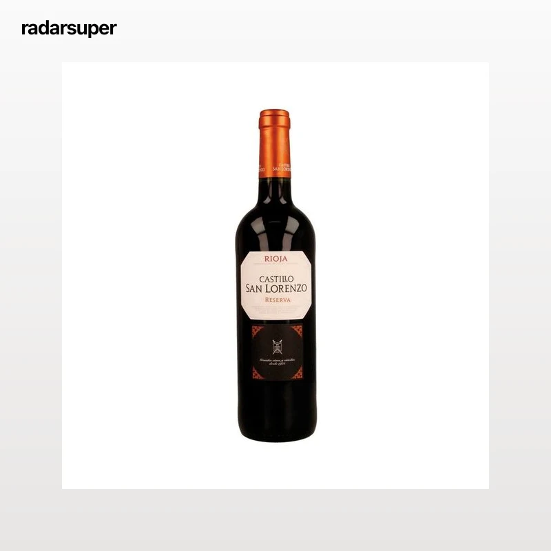 CASTILLO SAN LORENZO  Vino tinto reserva con D.O. Ca. Rioja botella 75 cl.