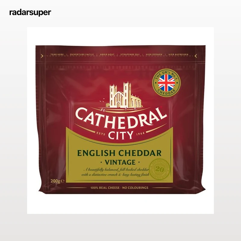 CATHEDRAL CITY Queso cheddar blanco 200 g.
