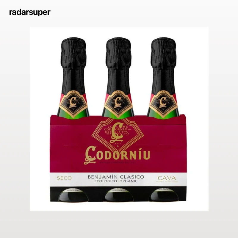 Cava seco benjamín Codorníu 3 uds