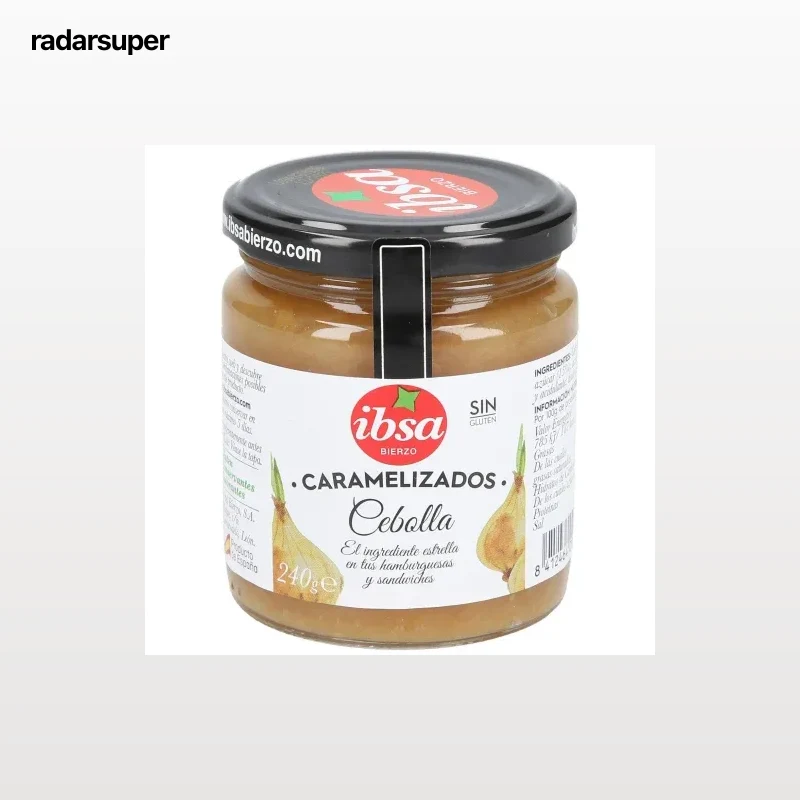 Cebolla caramelizada en aceite de oliva Ibsa 240 g.