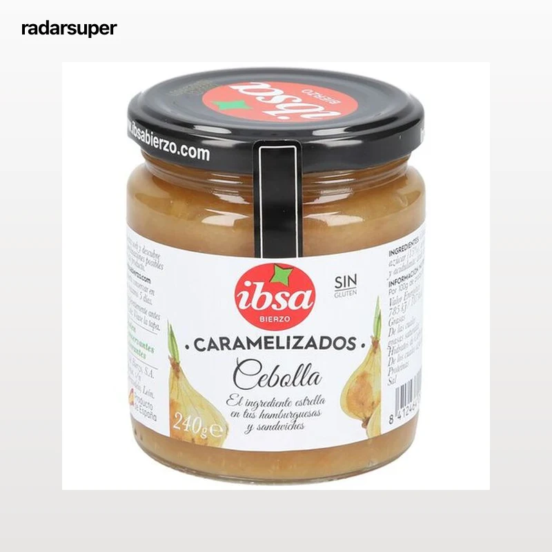 Cebolla caramelizada Ibsa tarro de cristal 240g