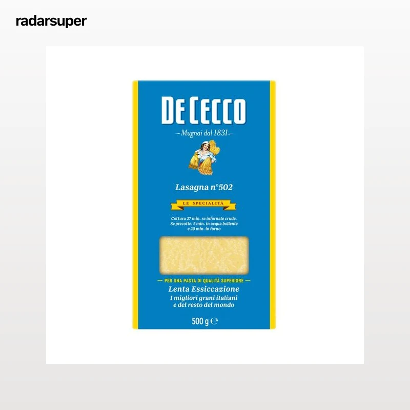 DE CECCO Pasta de lasagna 500 g.