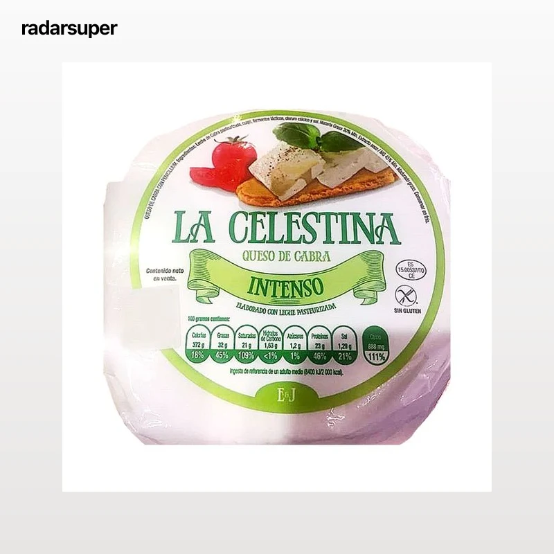 LA CELESTINA Queso de cabra intenso, pasta blanda veteada con penecilium Roquefort LA CELESTINA 400 g
