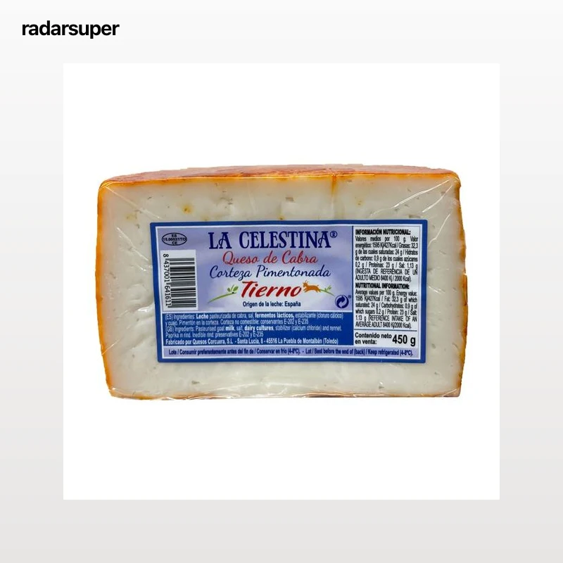 LA CELESTINA Queso de cabra al pimentón 1/2 pza 450 g.