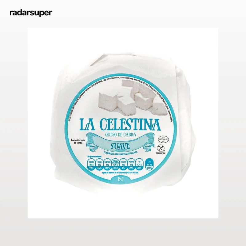 LA CELESTINA Queso de cabra suave con pasta blanda con peniciliun Roquefort LA CELESTINA 400 G.