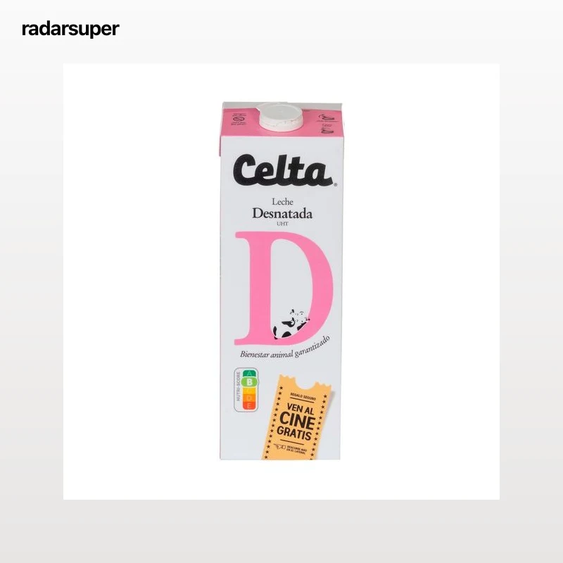 CELTA Leche desnatada de vaca con bienestar animal garantizado 1.5 l.