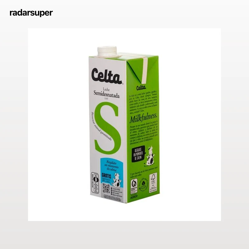 CELTA Leche semidesnatada de vaca 1 l.