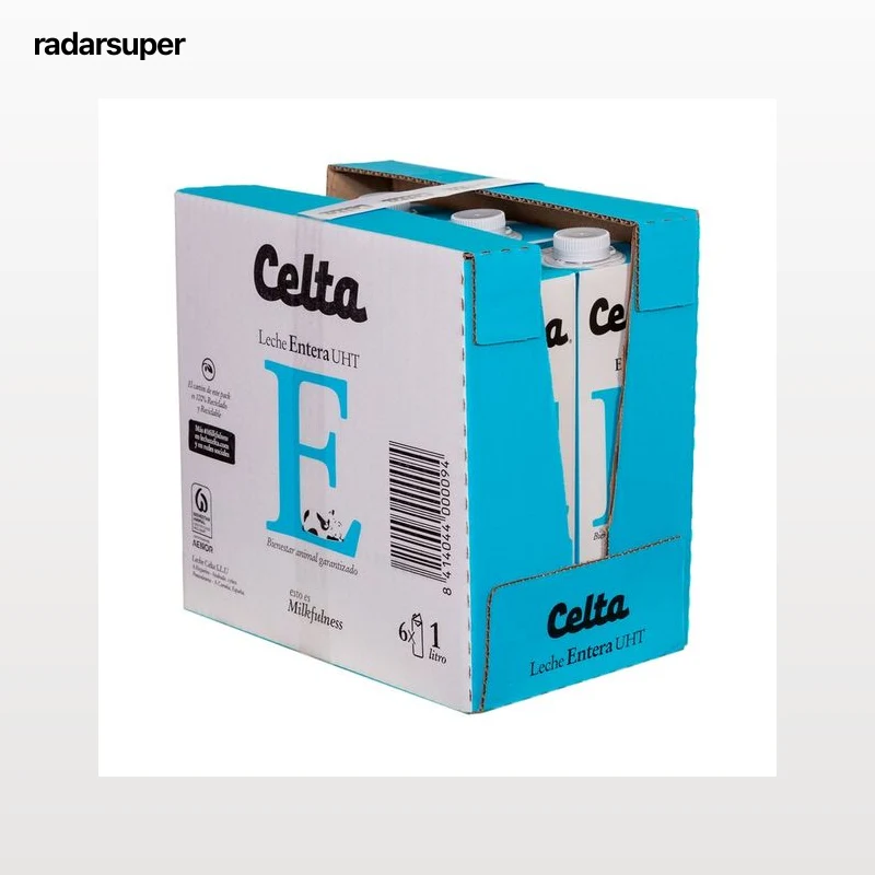 CELTA Leche de vaca entera 6 x 1 l.