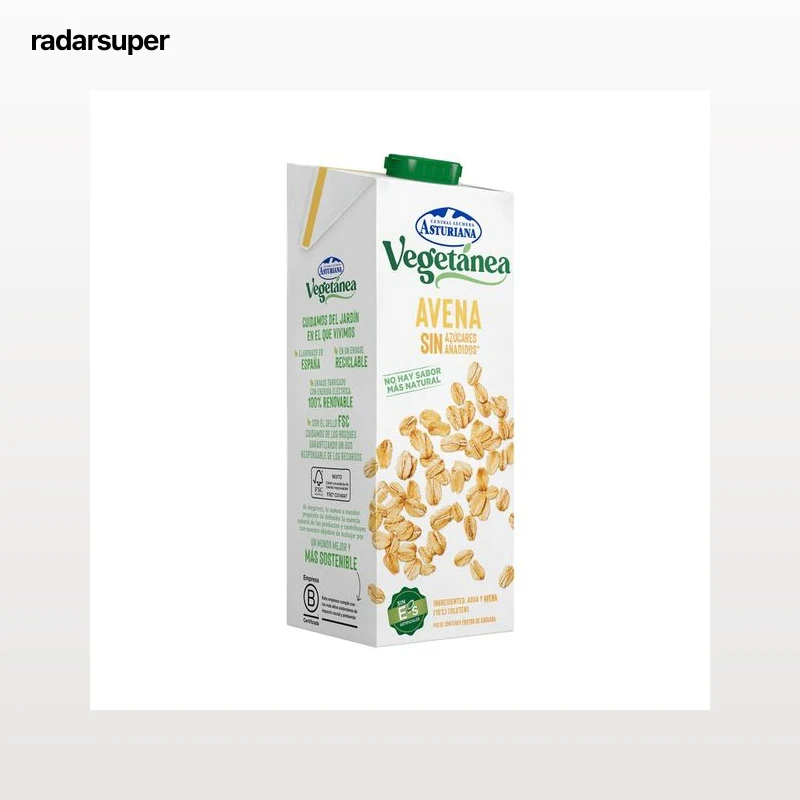 CENTRAL LECHERA ASTURIANA Bebida de avena sin azúcares añadidos  Vegetánea 1 l.
