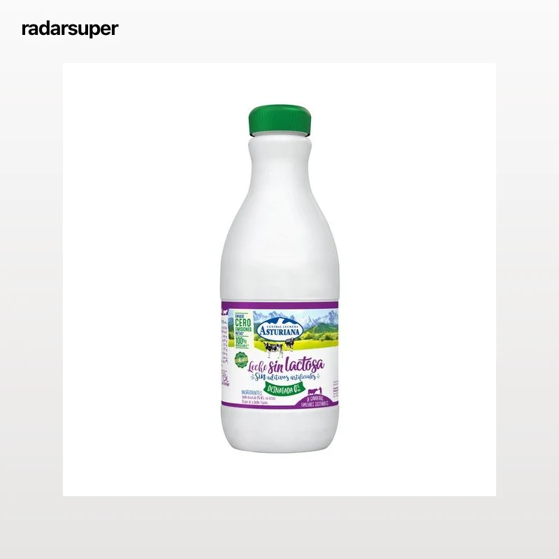 CENTRAL LECHERA ASTURIANA Leche desnatada (0% materia grasa) de vaca, sin lactosa y de origen español1.5 l.