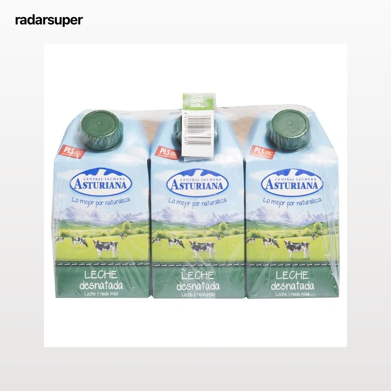CENTRAL LECHERA ASTURIANA Leche desnatada de vaca de origen español 6 x 500 ml.