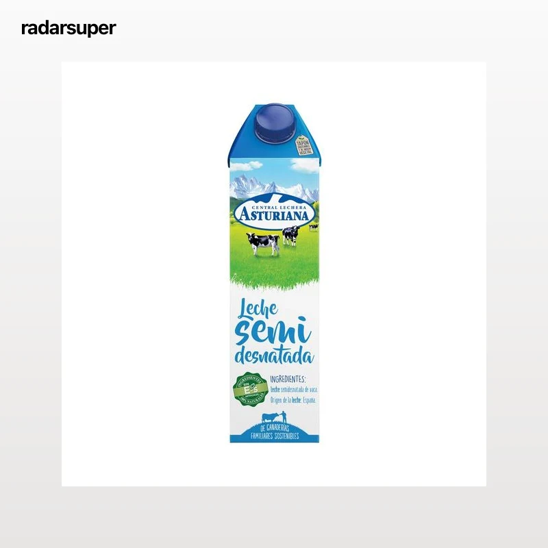 CENTRAL LECHERA ASTURIANA Leche semidesnatada de vaca, de origen española 1 l.