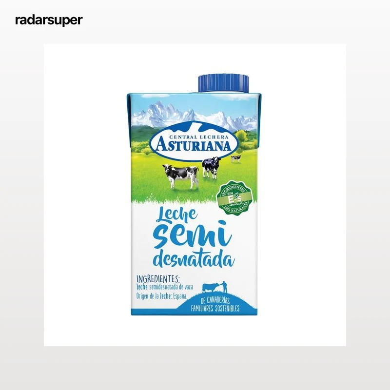 CENTRAL LECHERA ASTURIANA Leche semidesnatada de vaca, de origen española 500 ml.