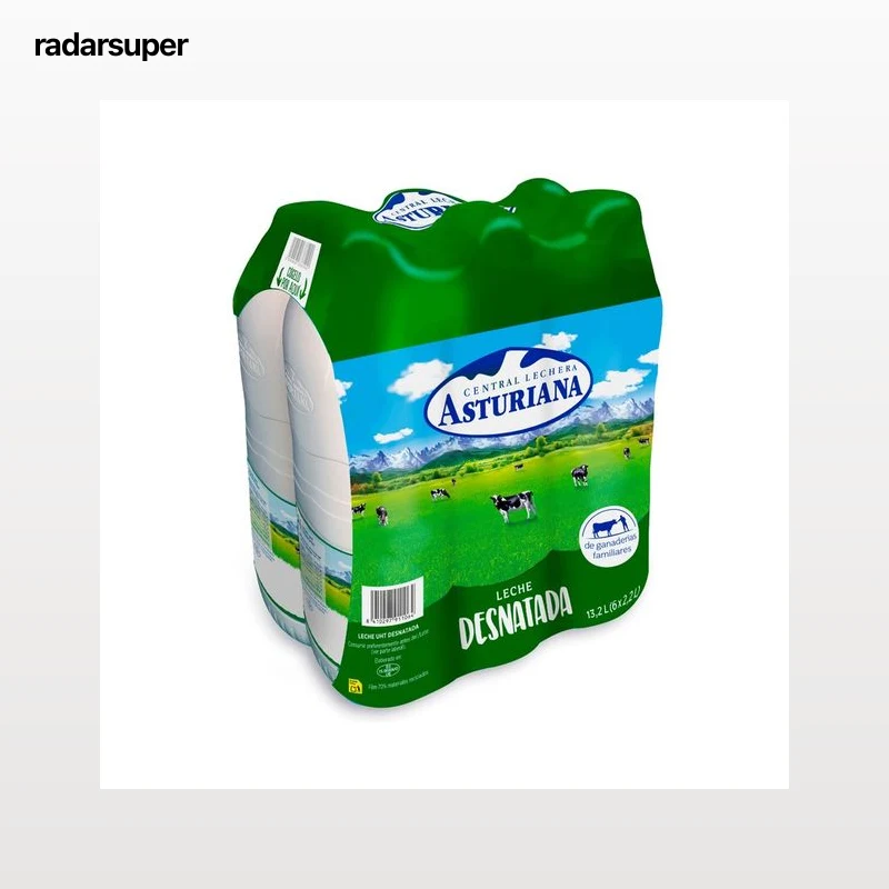 CENTRAL LECHERA ASTURIANA Leche de vaca desnatada, de origen español 6 x 2.2 l.