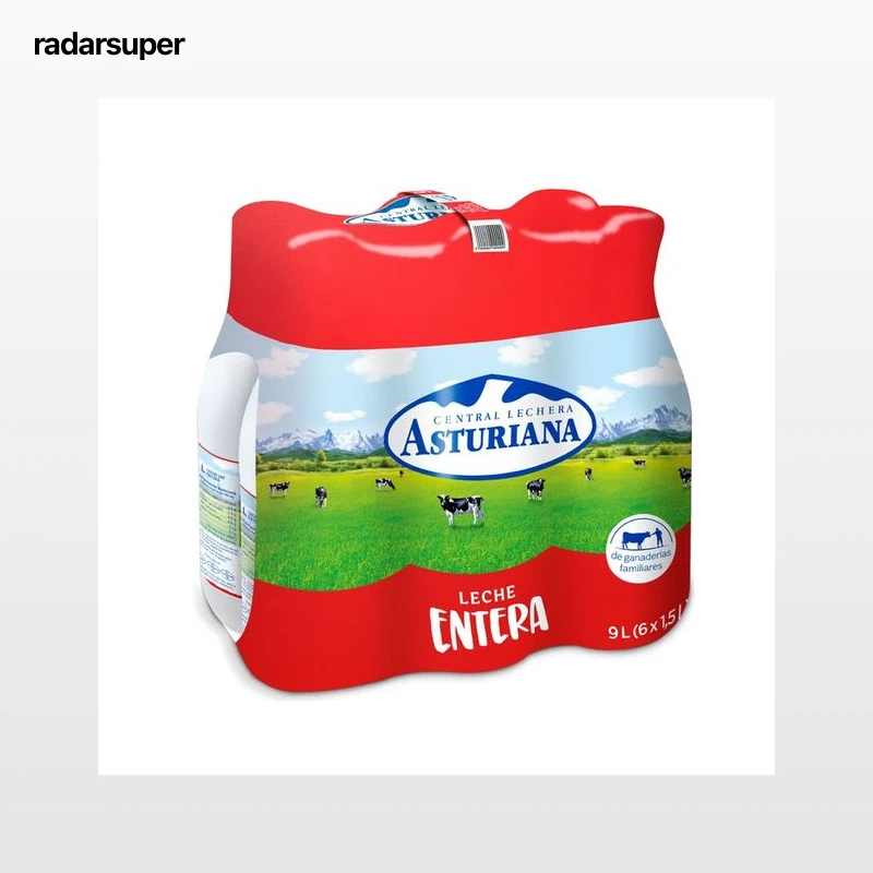 CENTRAL LECHERA ASTURIANA Leche de vaca entera de origen español 6 x 1.5 l.
