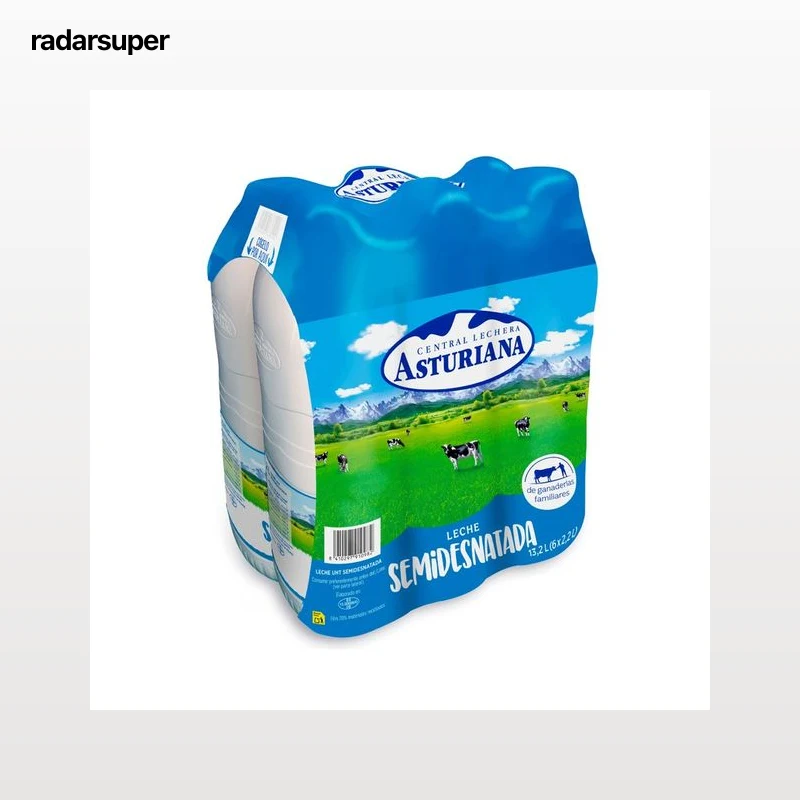 CENTRAL LECHERA ASTURIANA Leche de vaca semidesnatada, de origen español 6 x 2.2 l.