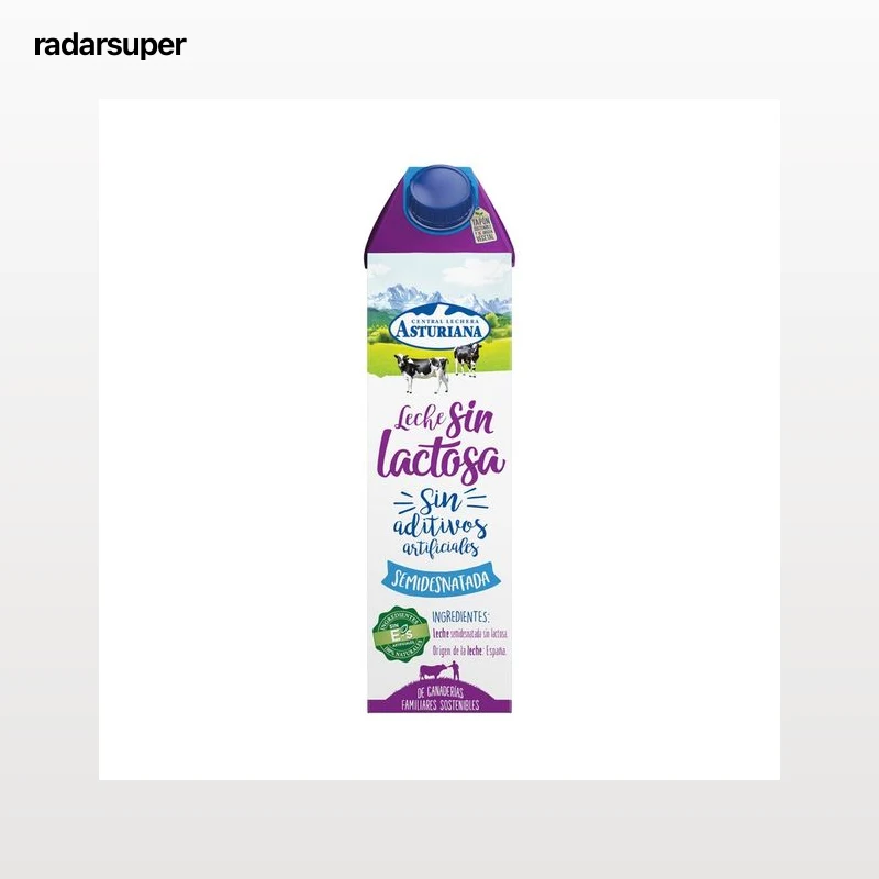 CENTRAL LECHERA ASTURIANA Leche de vaca semidesnatada sin lactosa, de origen español  1 l.