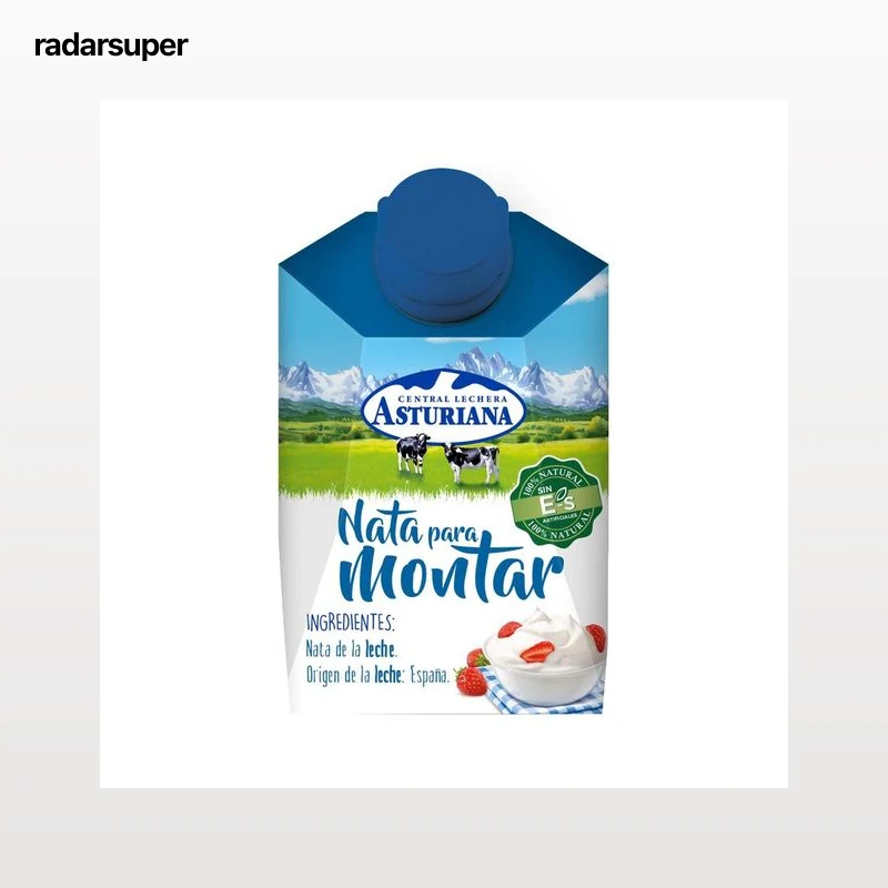 CENTRAL LECHERA ASTURIANA Nata líquida (38 % de materia grasa y 100% natural) para montar CENTRAL LECHERA ASTURIANA 200 ml.