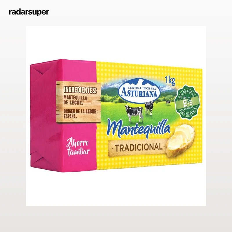 CENTRAL LECHERA ASTURIANA Pastilla de mantequilla tradicional CENTRAL LECHERA ASTURIANA 1 kg.