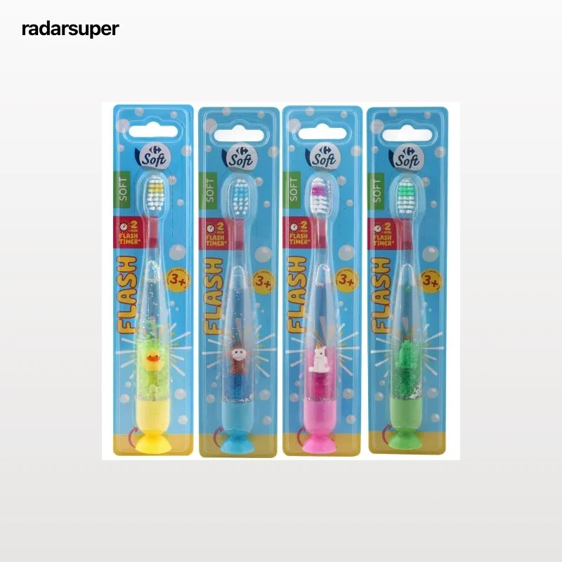 Cepillo de dientes infantil con luz temporizador +3 años Soft Carrefour 1 ud.