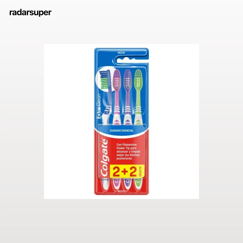 Cepillo de dientes medio Extra Clean Colgate 2 ud.