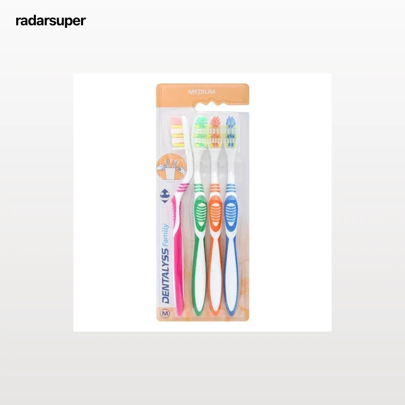 Cepillo de dientes medium Carrefour 4 ud.