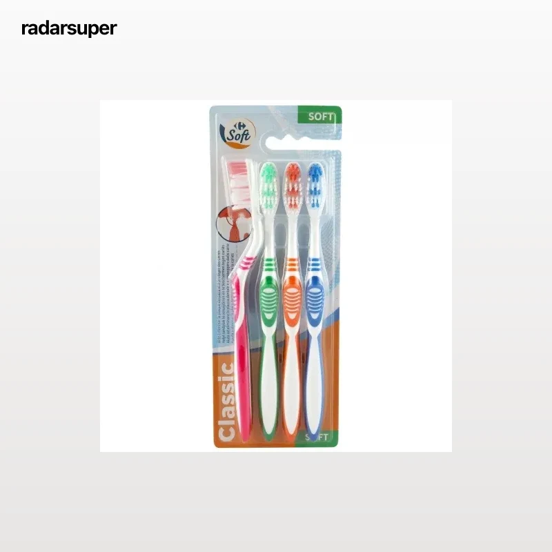 Cepillo de dientes suave Carrefour 4 ud.