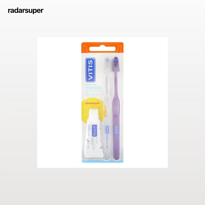 Cepillo dental cabezal pequeño medio Vitis 1 ud.